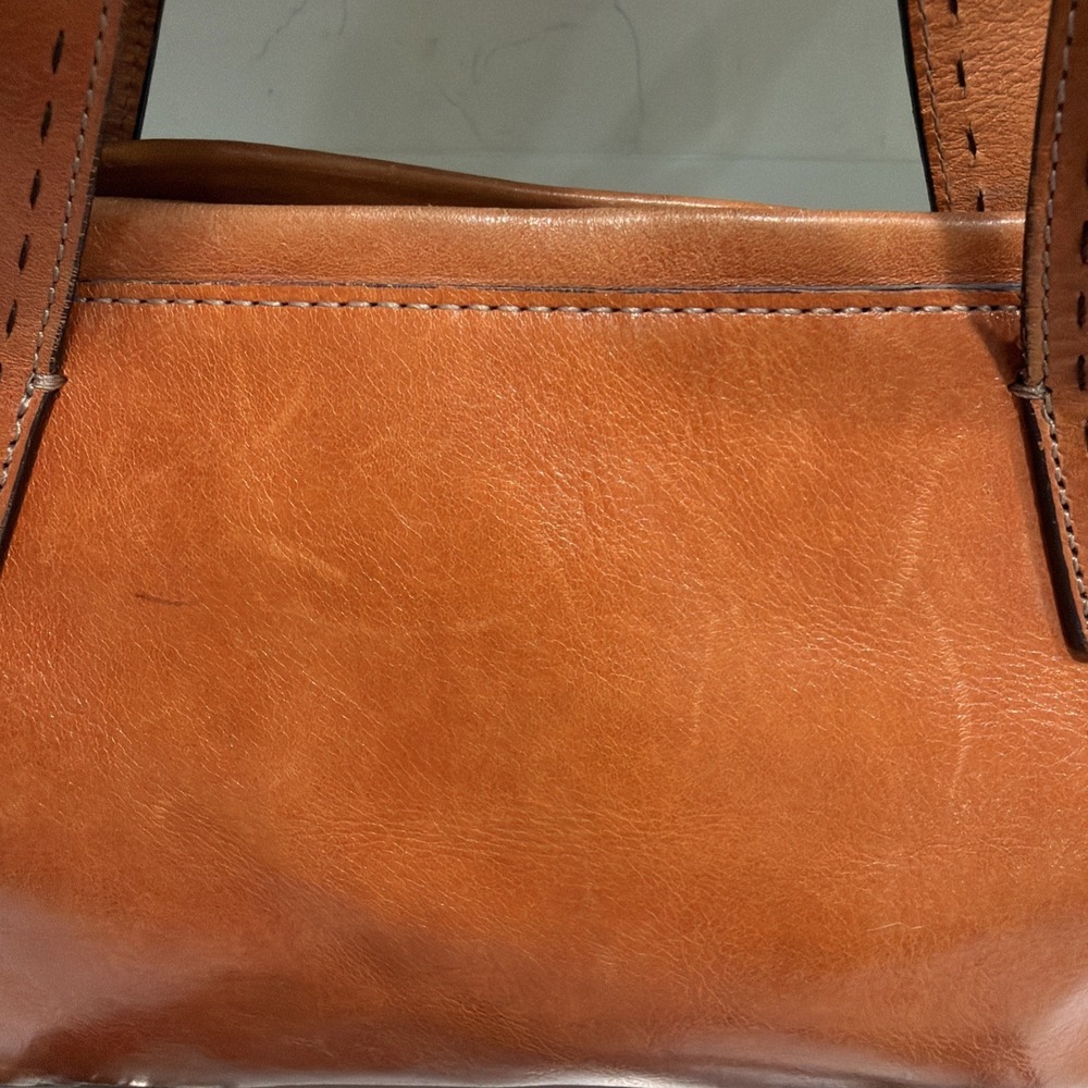 Fossil 1954 Sedona Brown Leather Satchel Handbag ZB9095 Vintage Top Handle - Picture 3 of 14
